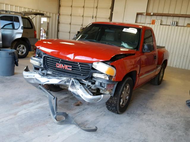 1GTEC14W41Z211376 - 2001 GMC NEW SIERRA RED photo 2