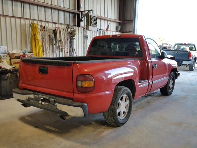 1GTEC14W41Z211376 - 2001 GMC NEW SIERRA RED photo 4