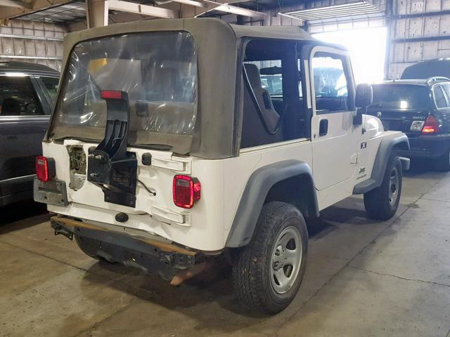 1J4FA39S73P333296 - 2003 JEEP WRANGLER C WHITE photo 4