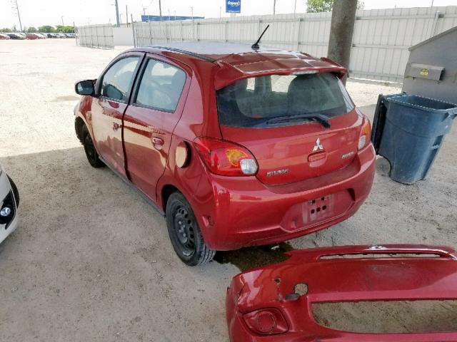 ML32A3HJ0FH038538 - 2015 MITSUBISHI MIRAGE DE RED photo 3