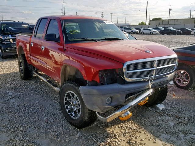 1D7HG38X83S322286 - 2003 DODGE DAKOTA QUA RED photo 1