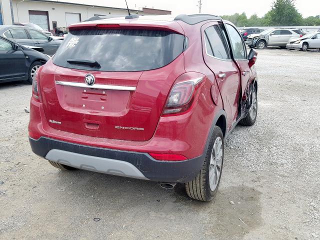 KL4CJASB8KB799994 - 2019 BUICK ENCORE PRE RED photo 4