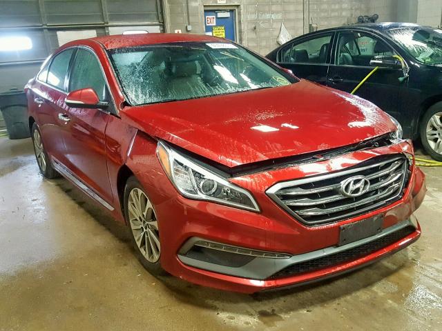 5NPE34AF3FH050684 - 2015 HYUNDAI SONATA SPO RED photo 1