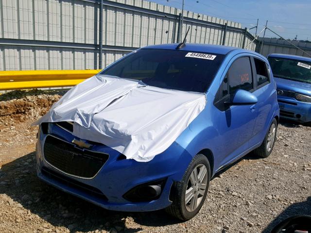 KL8CB6S99FC782658 - 2015 CHEVROLET SPARK LS BLUE photo 2