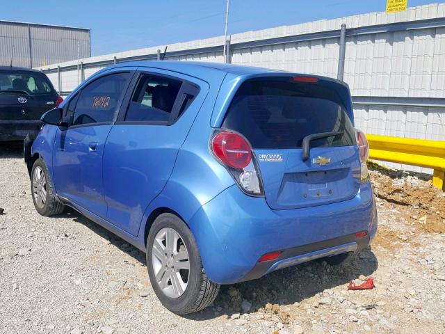 KL8CB6S99FC782658 - 2015 CHEVROLET SPARK LS BLUE photo 3