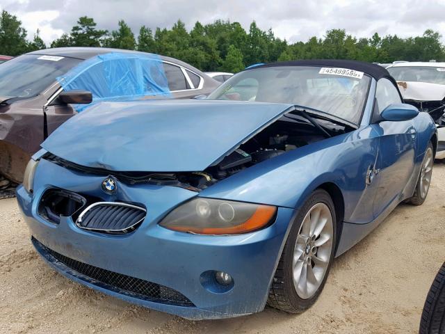 4USBT33443LR65988 - 2003 BMW Z4 2.5 BLUE photo 2