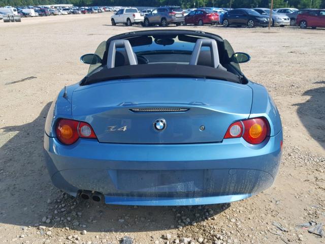 4USBT33443LR65988 - 2003 BMW Z4 2.5 BLUE photo 9