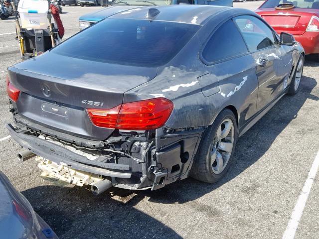 WBA3R1C56EK190640 - 2014 BMW 435 I GRAY photo 4