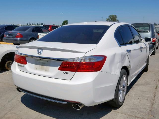 1HGCR3F87FA036113 - 2015 HONDA ACCORD EXL WHITE photo 4