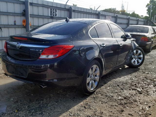 2G4GS5EV2D9218605 - 2013 BUICK REGAL PREM BLACK photo 4