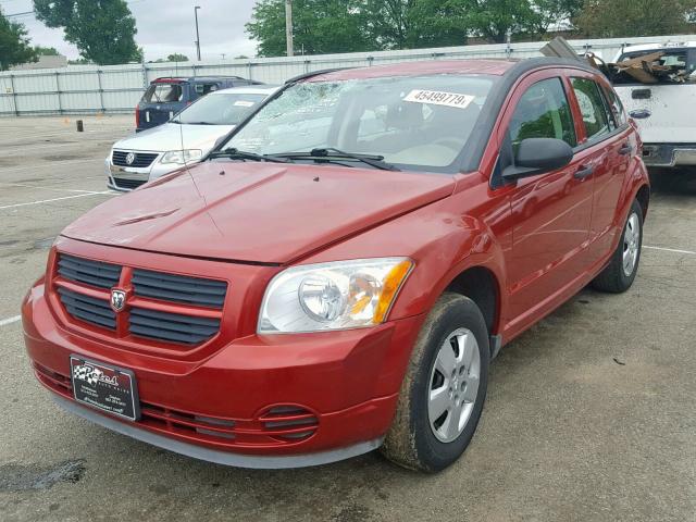 1B3HB28B67D381825 - 2007 DODGE CALIBER RED photo 2