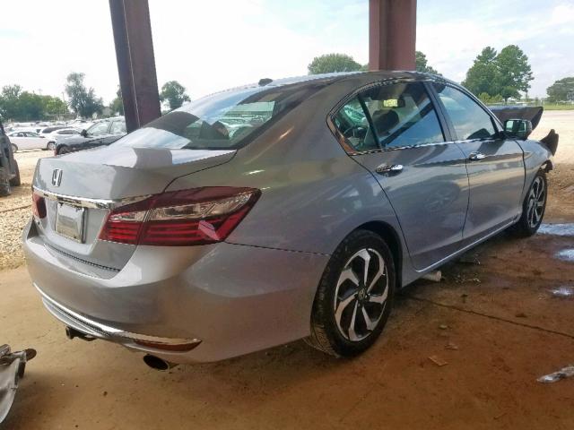 1HGCR2F88HA067321 - 2017 HONDA ACCORD EXL SILVER photo 4