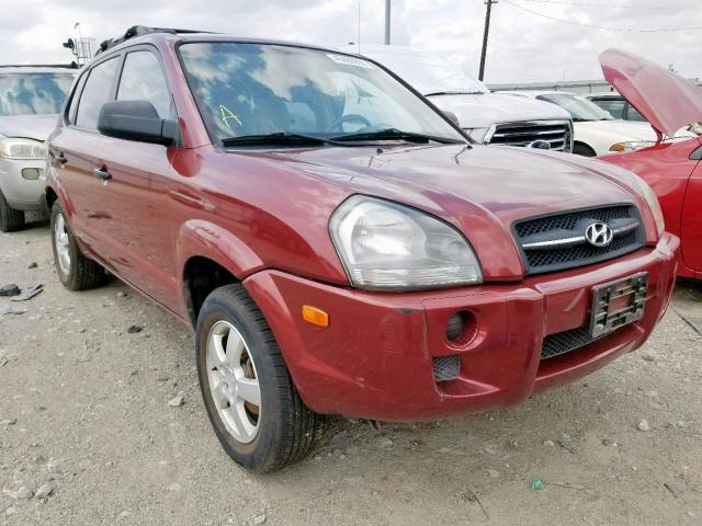 KM8JM12B66U286589 - 2006 HYUNDAI TUCSON GL RED photo 1