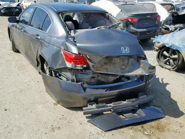 1HGCP2F33AA041726 - 2010 HONDA ACCORD LX GRAY photo 3