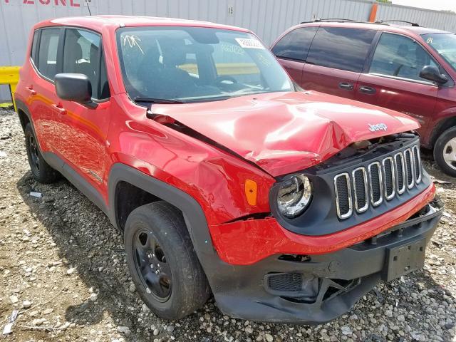 ZACCJBAB5HPG04350 - 2017 JEEP RENEGADE S RED photo 1