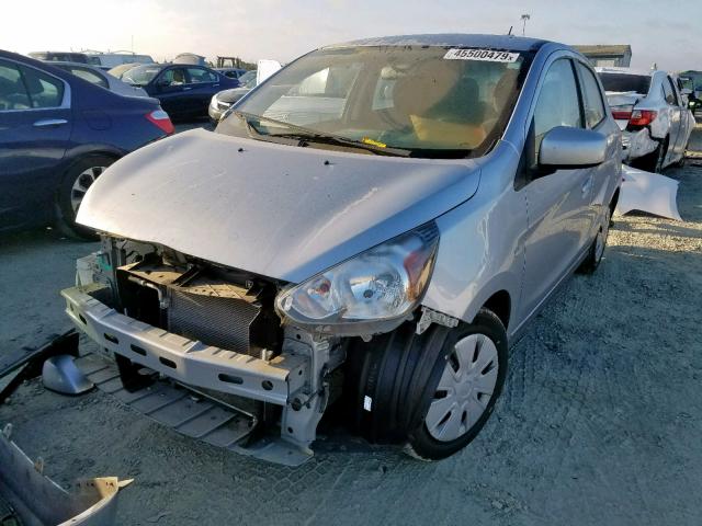 ML32A3HJ6FH040262 - 2015 MITSUBISHI MIRAGE DE SILVER photo 2