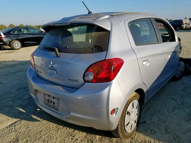 ML32A3HJ6FH040262 - 2015 MITSUBISHI MIRAGE DE SILVER photo 4