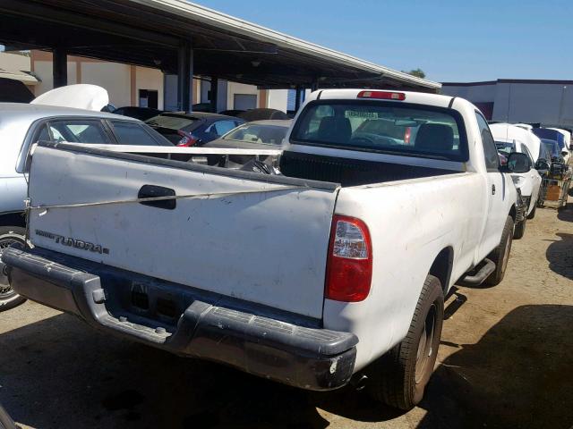 5TBJU32185S442845 - 2005 TOYOTA TUNDRA WHITE photo 4