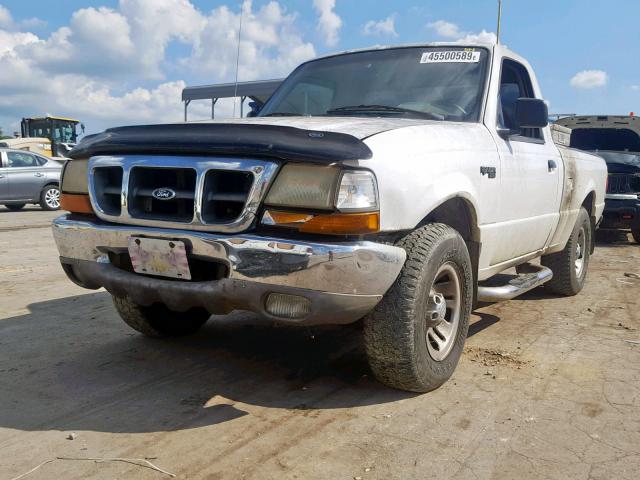 1FTYR10C7XPA53885 - 1999 FORD RANGER WHITE photo 2