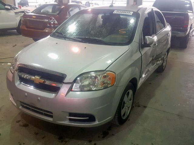 KL1TD5DE1BB138696 - 2011 CHEVROLET AVEO LS SILVER photo 2