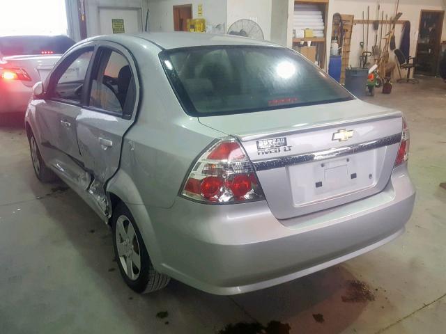 KL1TD5DE1BB138696 - 2011 CHEVROLET AVEO LS SILVER photo 3