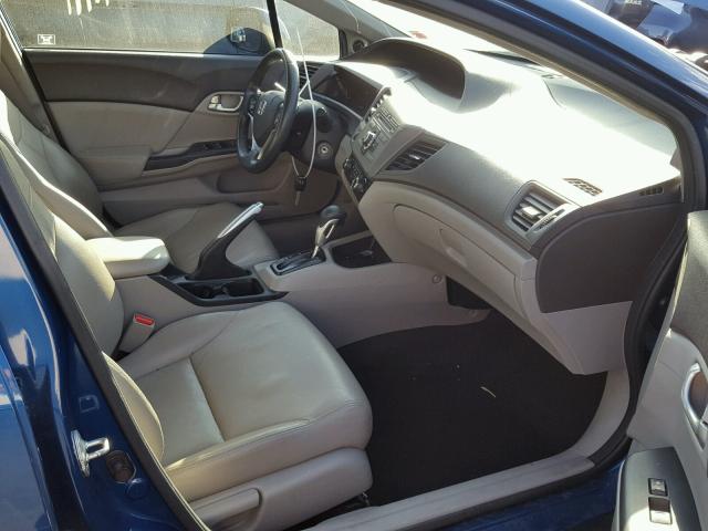 2HGFB2F90CH533408 - 2012 HONDA CIVIC EXL BLUE photo 5