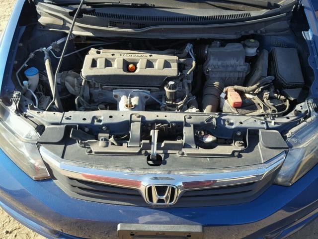 2HGFB2F90CH533408 - 2012 HONDA CIVIC EXL BLUE photo 7