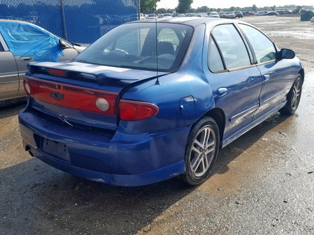 3G1JH54F14S164048 - 2004 CHEVROLET CAVALIER L BLUE photo 4