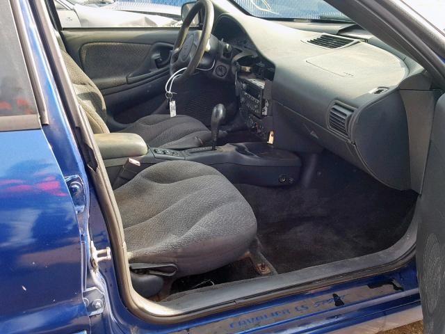 3G1JH54F14S164048 - 2004 CHEVROLET CAVALIER L BLUE photo 5