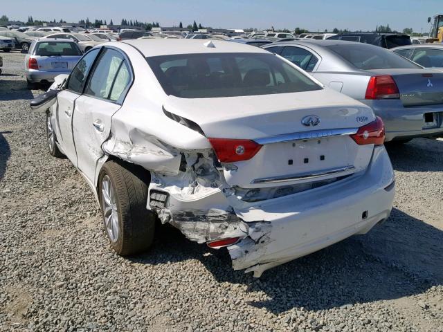 JN1BV7AP1EM693033 - 2014 INFINITI Q50 BASE WHITE photo 3