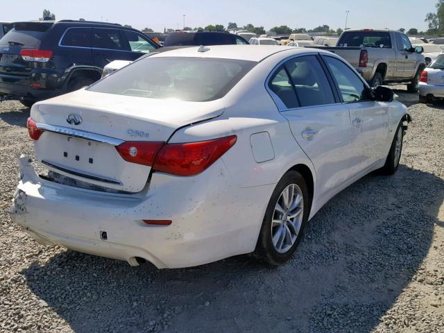 JN1BV7AP1EM693033 - 2014 INFINITI Q50 BASE WHITE photo 4