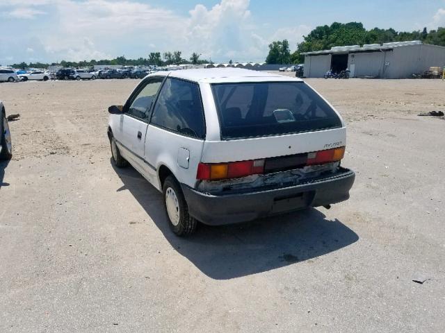 2C1MR2465P6710186 - 1993 GEO METRO WHITE photo 3