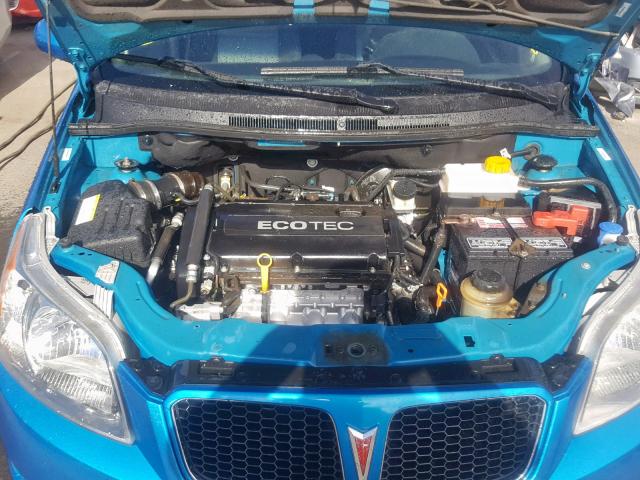 KL2TD66E89B653428 - 2009 PONTIAC G3 BLUE photo 7