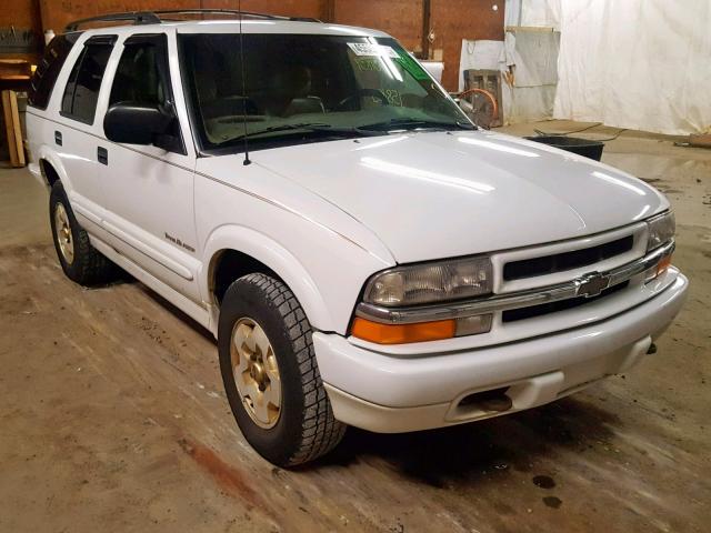 1GNDT13W1Y2251518 - 2000 CHEVROLET BLAZER WHITE photo 1