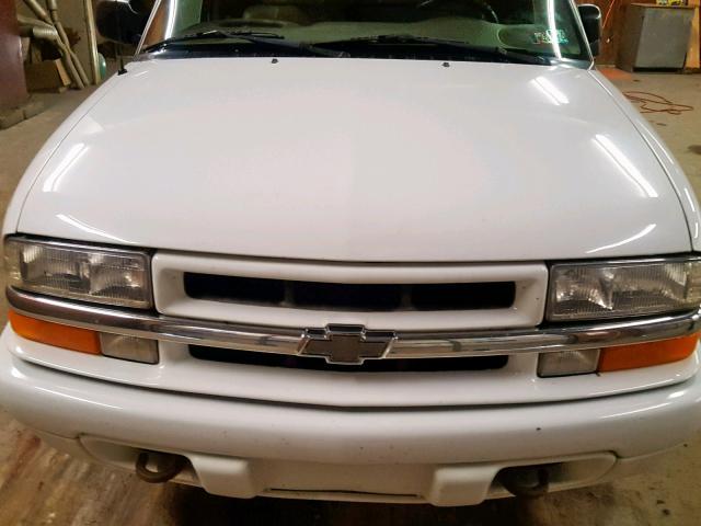 1GNDT13W1Y2251518 - 2000 CHEVROLET BLAZER WHITE photo 7