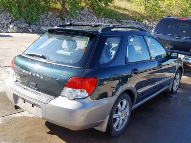 JF1GG68545H803986 - 2005 SUBARU IMPREZA OU GREEN photo 4