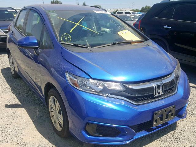 3HGGK5H48JM735046 - 2018 HONDA FIT LX BLUE photo 1