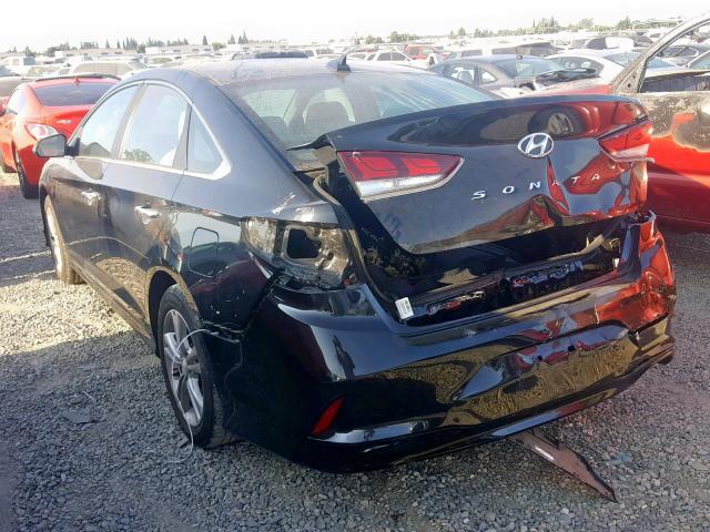 5NPE34AF8JH600485 - 2018 HYUNDAI SONATA SPO BLACK photo 3