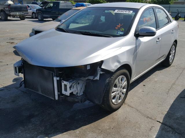 KNAFU4A23C5639001 - 2012 KIA FORTE EX SILVER photo 2