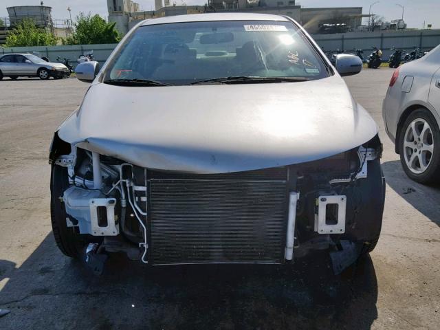 KNAFU4A23C5639001 - 2012 KIA FORTE EX SILVER photo 9