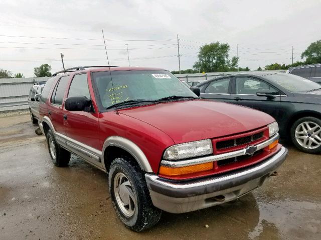 1GNDT13W1Y2168199 - 2000 CHEVROLET BLAZER RED photo 1