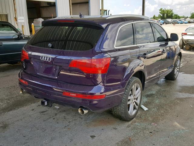 WA1BV74L17D070515 - 2007 AUDI Q7 4.2 QUA PURPLE photo 4