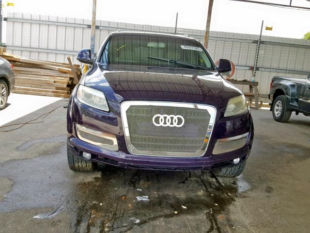 WA1BV74L17D070515 - 2007 AUDI Q7 4.2 QUA PURPLE photo 9