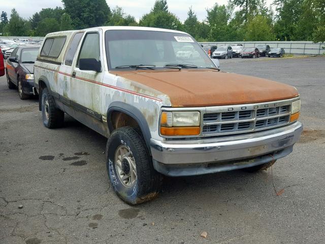 1B7GG23X2PS149457 - 1993 DODGE DAKOTA WHITE photo 1