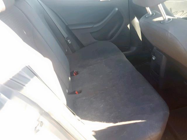 3VW2K7AJ6FM351713 - 2015 VOLKSWAGEN JETTA BASE GRAY photo 6