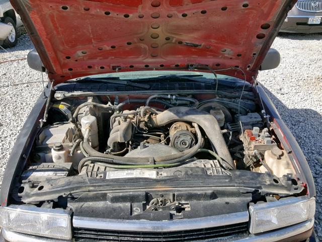 1GCCS1449Y8101321 - 2000 CHEVROLET S TRUCK S1 BLACK photo 7