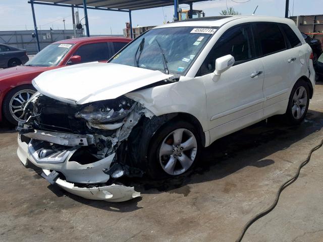 5J8TB18259A001155 - 2009 ACURA RDX WHITE photo 2