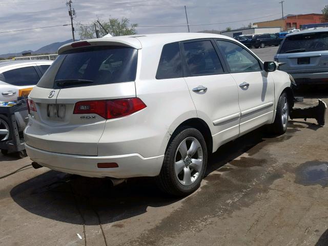 5J8TB18259A001155 - 2009 ACURA RDX WHITE photo 4