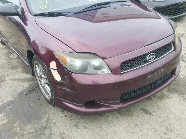 JTKDE177050004447 - 2005 TOYOTA SCION TC იასამნისფერი ფოტო 9