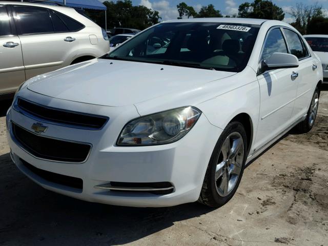 1G1ZC5EB1AF123724 - 2010 CHEVROLET MALIBU 1LT WHITE photo 2